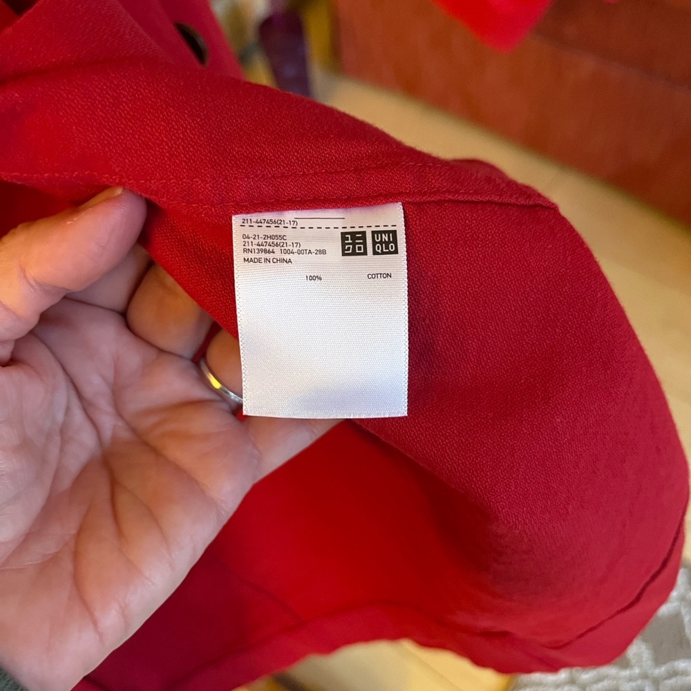 Uniqlo Inez De La Fressange Paris Red Women's Blazer Red Large - Picture 5 of 9